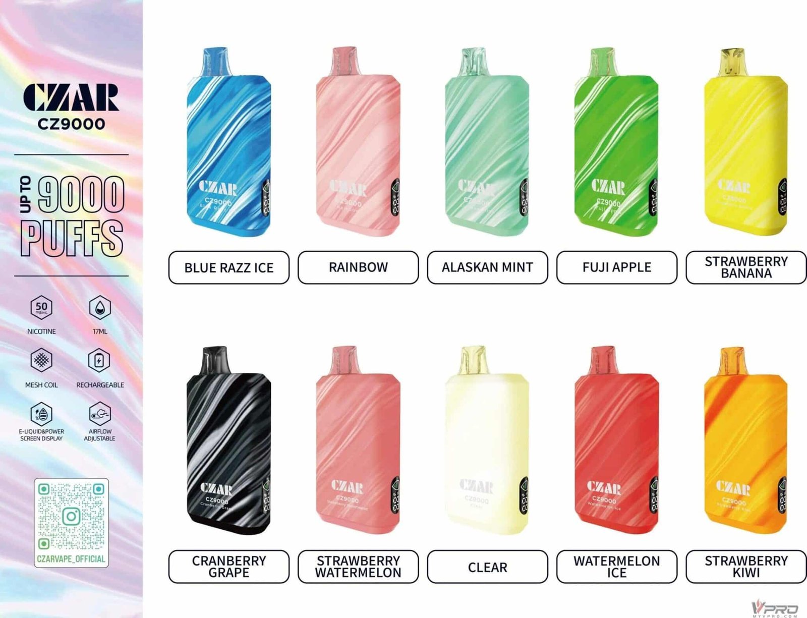 CZAR CZ9000 Puffs Disposable BOGO