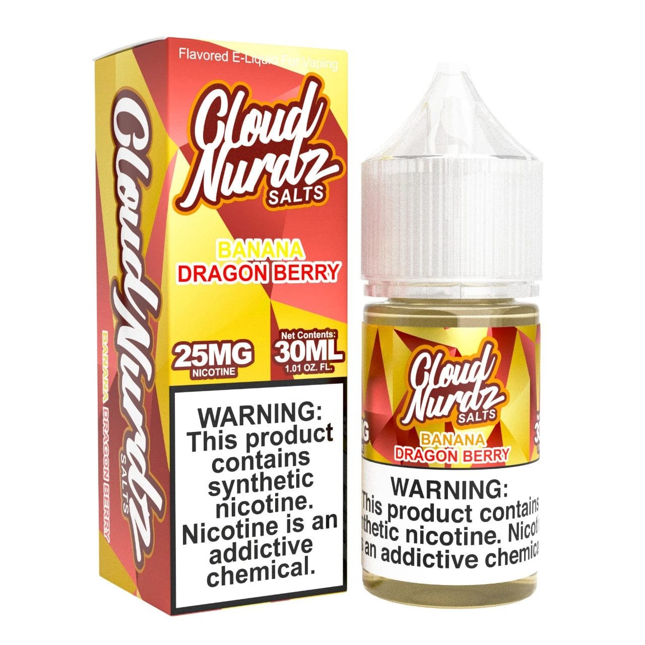Cloud Nurdz Synthetic Salts Banana Dragon Berry Nic Salt Vape Juice 30ml for sale at DashVape Australia