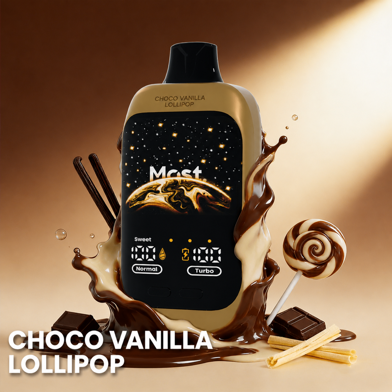 Double Happiness Action Choco Vanilla Lollipop