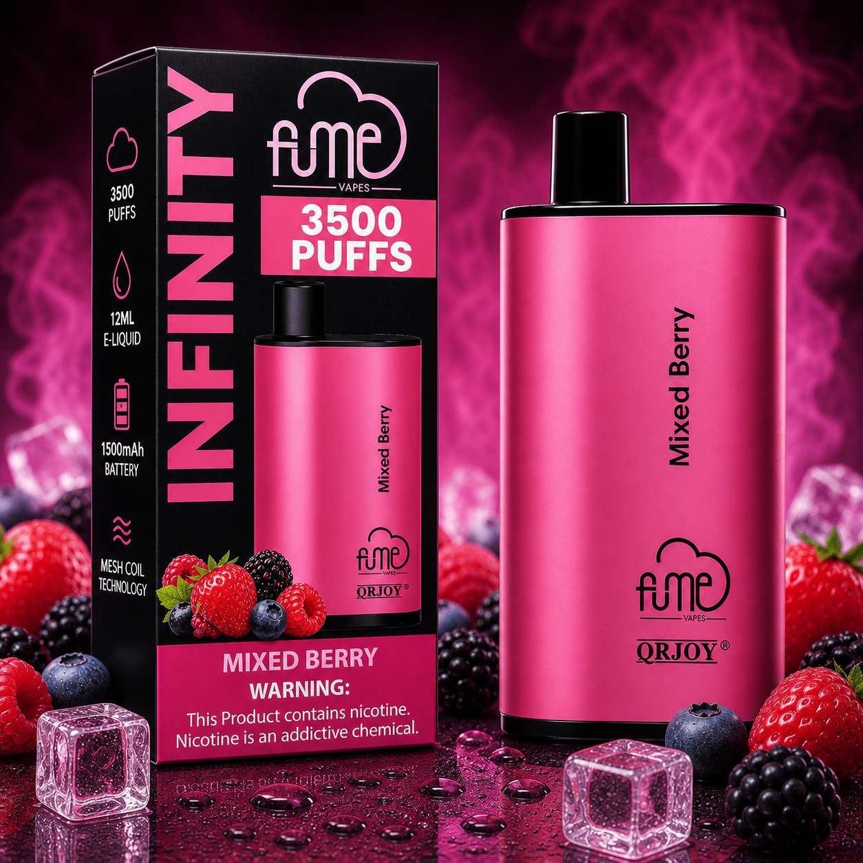 FUME MIXED BERRY 3500 PUFFS