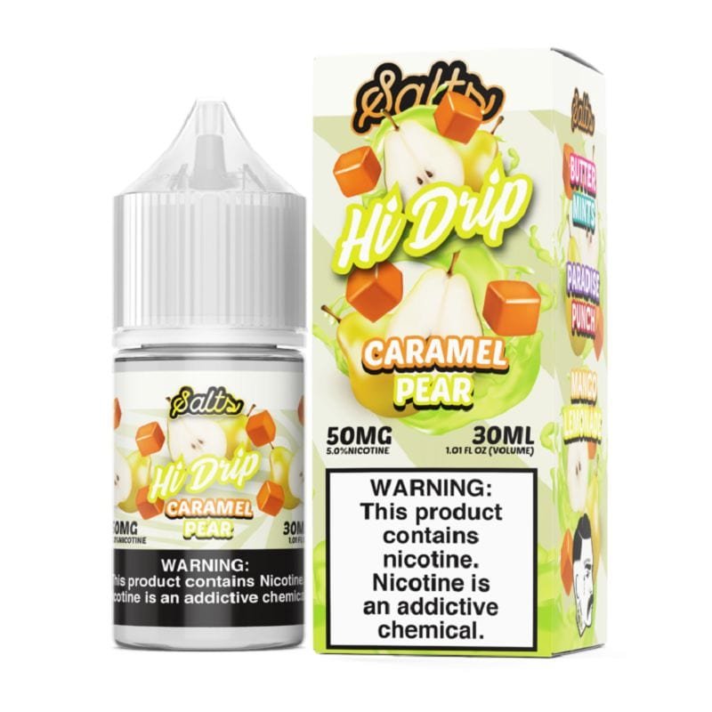 Hi-Drip Caramel Pear Nic Salt Vape Juice 30ml for sale at DashVape Australia