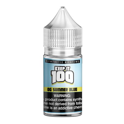 OG Summer Blue 30ml Synthetic Nicotine Nic Salt Vape Juice – Keep It 100 for sale at DashVape Australia