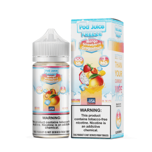 Pod Juice Freeze Mango Strawberry Dragonfruit TF 100ml Vape Juice